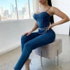 Lorlie DENIM ALL OVER MY BODY JUMPSUIT