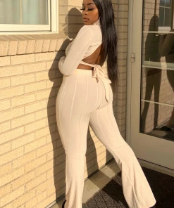 Lorlie ALWAYS CONFIDENT CROP RIBBED SET