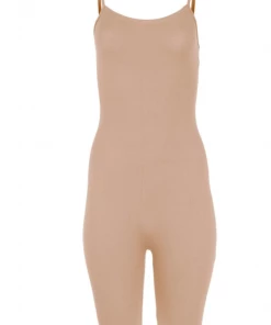 Lorlie BODY HUGGING NUDE BIKER ROMPER ROMPERS
