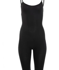 Lorlie ROMPERS BODY HUGGING BLACK BIKER ROMPER