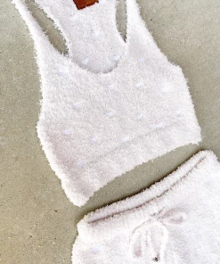 Lorlie DREAMING OF YOU COZY POWDER PINK TOP TOPS