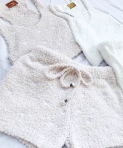 Lorlie DREAMING OF YOU COZY POWDER PINK TOP TOPS