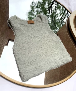 Lorlie DREAMING OF YOU SAGE CROP TOP TOPS