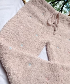 Lorlie POWDER PINK STRAIGHT LEGGED PANTS BOTTOMS