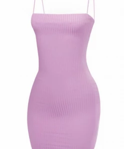 Lorlie SWEET ESCAPE LILAC RIBBED DRESS DRESSES