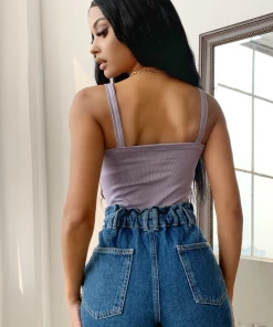 Lorlie TOPS CATCH MY VIBE RIBBED BODYSUIT