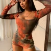 Lorlie GET THROUGH IT TIE DYE BODYSUIT SET SETS