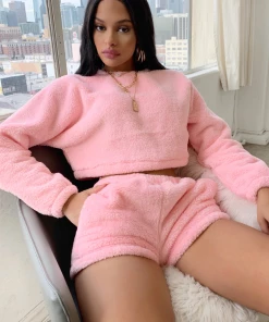Lorlie SOFT FEELINGS PINK FUZZY SET