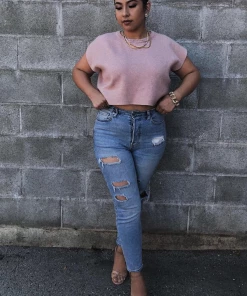 Lorlie FEELING THIS DUSTY PINK TOP