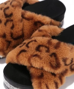 Lorlie SHOES SPOT ON CHEETAH RHINESTONE PLATFORM