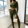 Lorlie OUT DAY AND NIGHT OLIVE STACKED SET