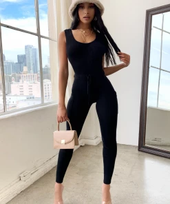 Lorlie JUMPSUITS WANT IT AND GOT IT BLACK JUMPSUIT
