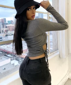 Lorlie MY SCHEDULE IS CLEAR KNIT TOP TOPS