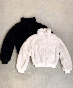 Lorlie SWEATERS & JACKETS FLUFF YEAH SHERPA BOMBER JACKET