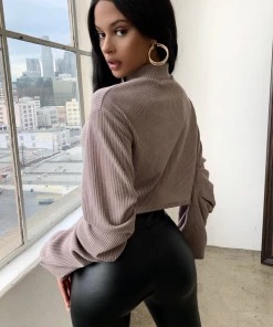 Lorlie TOPS NOT TAKING SIDES MOCK NECK TOP