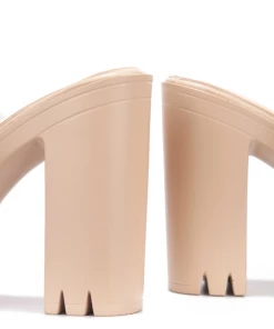 Lorlie SHOES BADDIE BUT SWEET NUDE PLATFORM HEELS