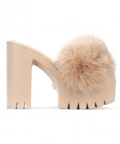 Lorlie SHOES BADDIE BUT SWEET NUDE PLATFORM HEELS