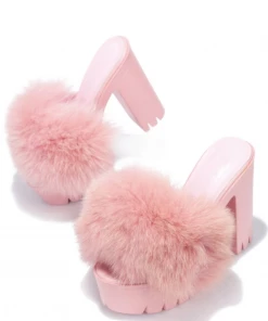 Lorlie BADDIE BUT SWEET PINK PLATFORM HEELS SHOES