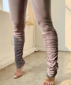 Lorlie NEW HEAT STACKED GREY JUMPSUIT JUMPSUITS