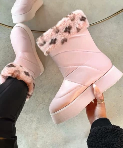 Lorlie SHOES WINTER FINEST PINK FAUX FUR BOOTS