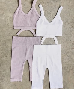 Lorlie ON MY MIND RIBBED SET