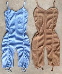 Lorlie BE MY GIRL RIBBED ROMPER ROMPERS