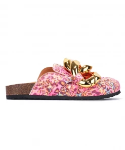 Lorlie BOUNCING BACK CHAIN FLAT MULE