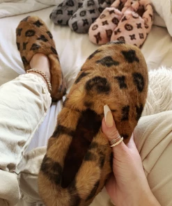 Lorlie SHOES SWEET TOUCH TAN FAUX FUR LOAFER