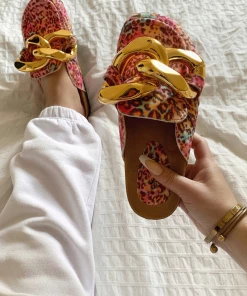 Lorlie BOUNCING BACK CHAIN FLAT MULE