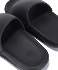 Lorlie ASTRO RUBBER BLACK SLIDE SHOES