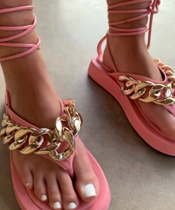 Lorlie DON'T SLEEP ON PINK PLATFORM SANDAL