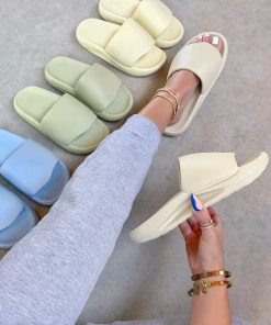 Lorlie SHOES ASTRO RUBBER NUDE SLIDE