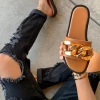 Lorlie SHOES HANDS ON THE LATEST TAN CHAIN SANDAL