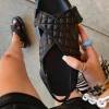 Lorlie GRABBING ALL TRENDS BLACK DAD SANDAL SHOES