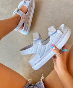 Lorlie THE TRENDSETTER BLUE CHUNKY SANDAL