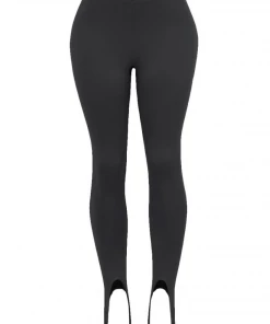 Lorlie SERVING LOOKS STIRRUP BLACK LEGGINGS