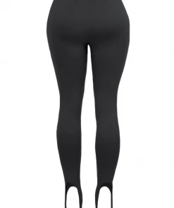 Lorlie SERVING LOOKS STIRRUP BLACK LEGGINGS