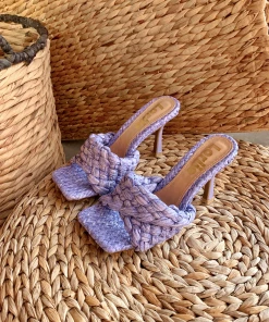 Lorlie SEA SIDE LAVENDER HEEL MULE