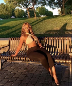 Lorlie SERVING LOOKS STIRRUP BLACK LEGGINGS