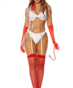 Lorlie ALL COSTUMES VACCINATED SEXY NURSE HALLOWEEN COSTUME