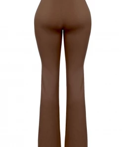 Lorlie BOTTOMS BREAKING RULES BROWN FLARE PANTS