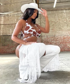 Lorlie LA VAQUERA SEXY BROWN COWGIRL HALLOWEEN COSTUME