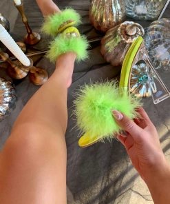 Lorlie SHOES THE MEAN ONE FUR MULE HEEL