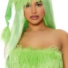 Lorlie LIGHT GREEN STRAIGHT LONG HAIR WIG