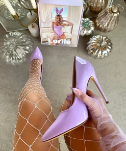 Lorlie WONDERLAND FANTASY GLOSSY LILAC HEEL PUMP