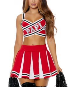 Lorlie A CHEER FOR PAPI SEXY CHEERLEADER HALLOWEEN COSTUME