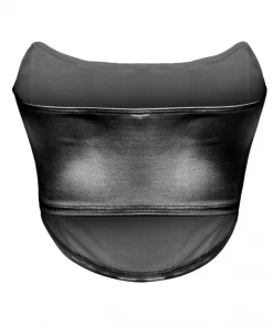 Lorlie QUITE AN EVENING SHINY BLACK CORSET TOP