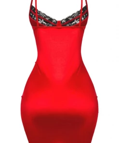 Lorlie HOLIDAY SASS RED MINI DRESS