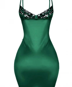Lorlie DRESSES HOLIDAY SASS GREEN MINI DRESS