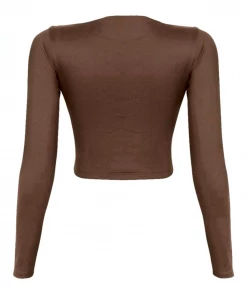 Lorlie WAITING UNTIL MIDNIGHT BROWN TOP TOPS